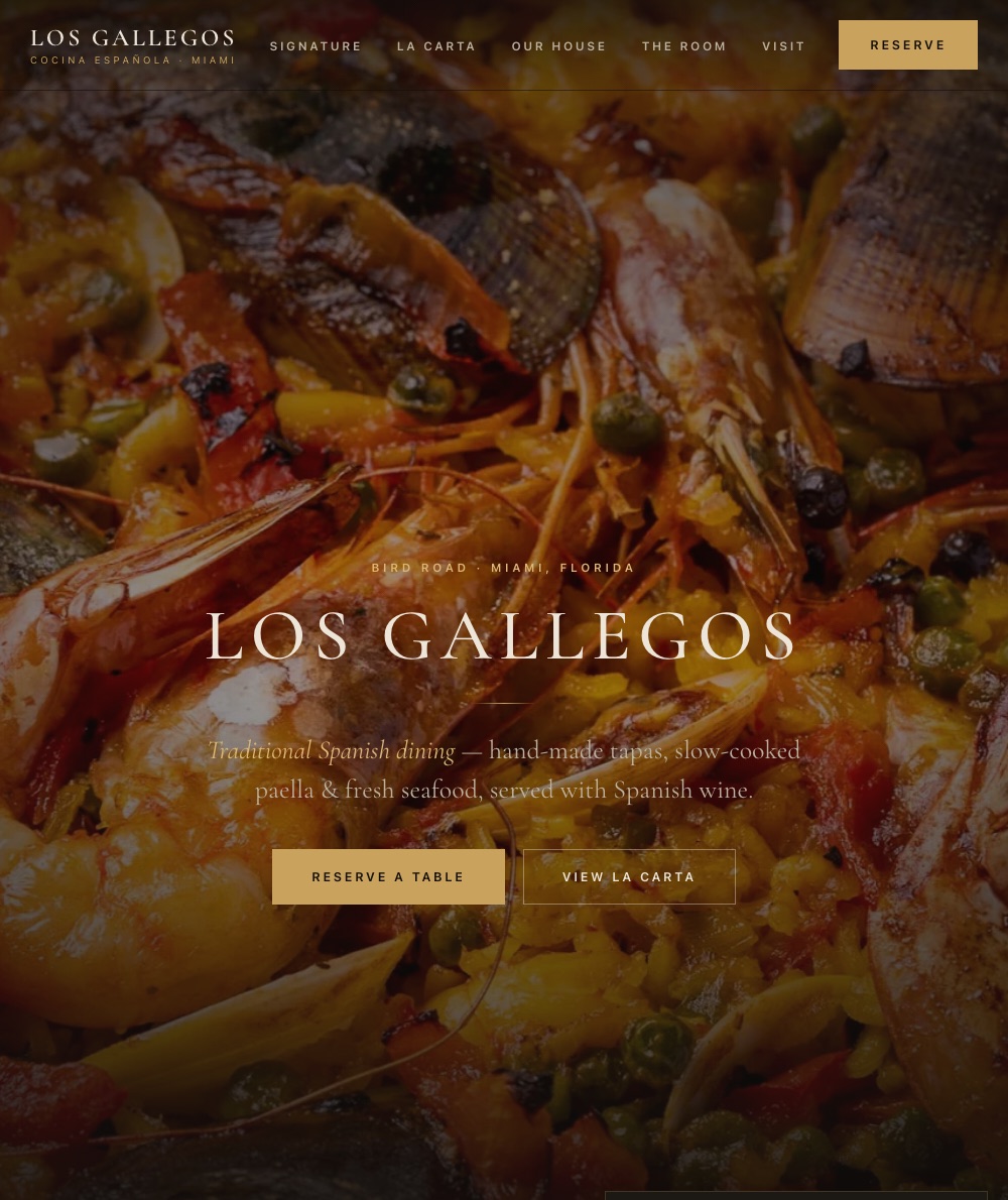 Los Gallegos website
