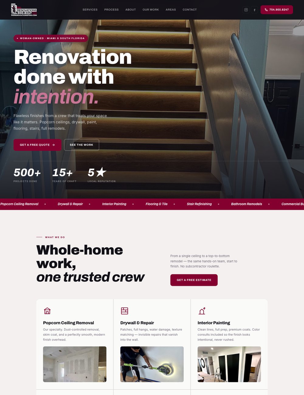 Ms Renovations Pro website