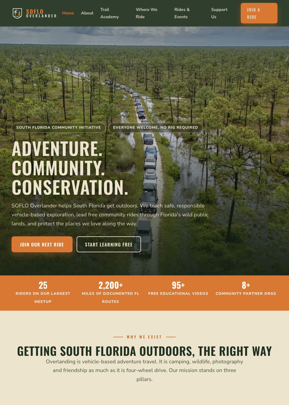 SOFLO Overlander website