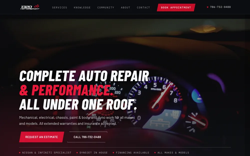 1320 Motorsport website, designed and built by ThatsKrispy, launching soon