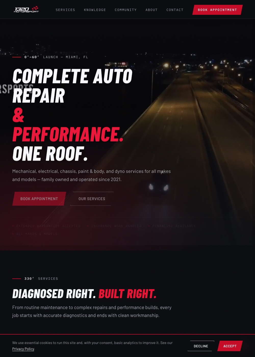 1320 Motorsport website