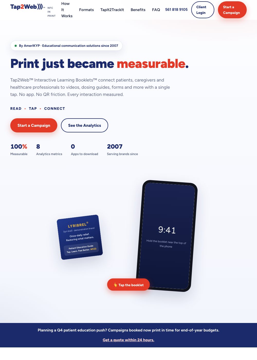 Tap2Web website